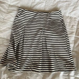 Twik Ribbed Elastic A line Skirt with Stripes